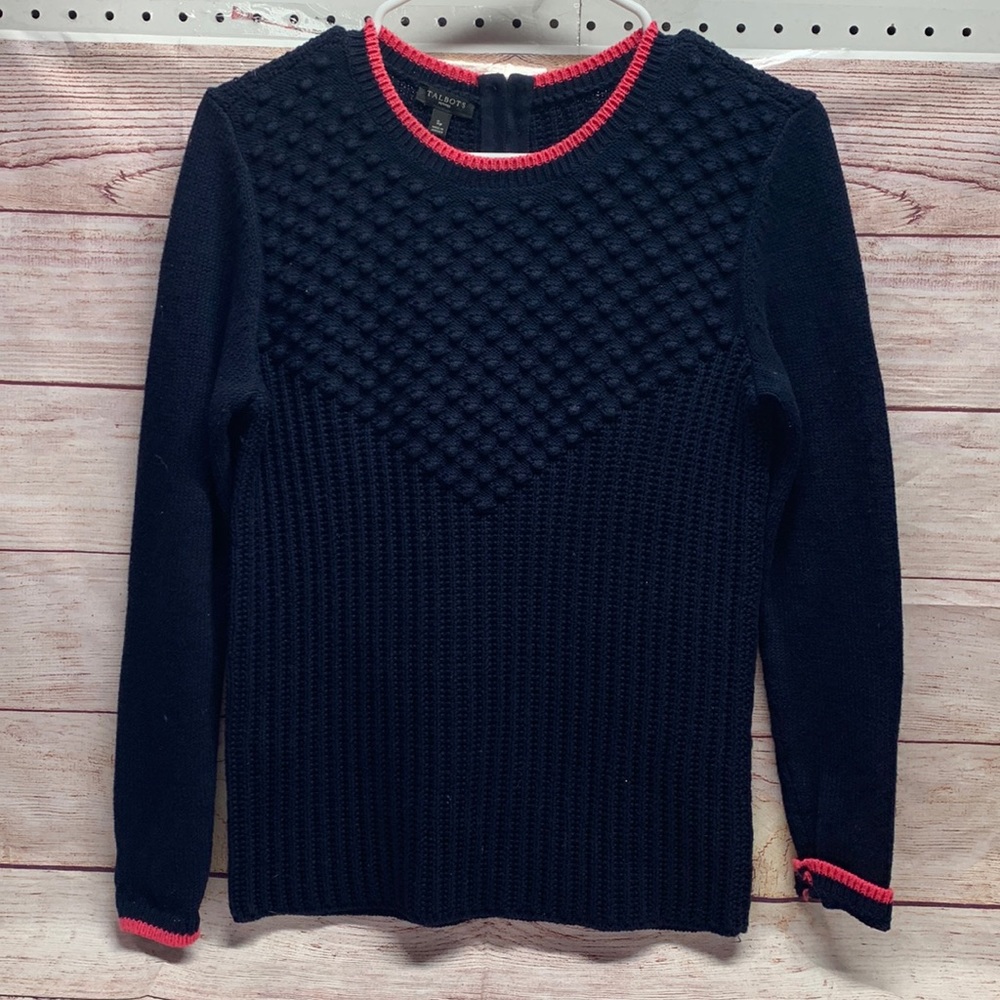 Talbots Navy Sweater.